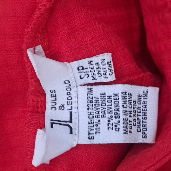 🪭SizSPull-up bright red women dress pants,no pockets/zippers super comfortable - Picture 6 of 6